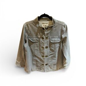 Ladies AMX Denim Jacket Sz Medium w/Ribbons